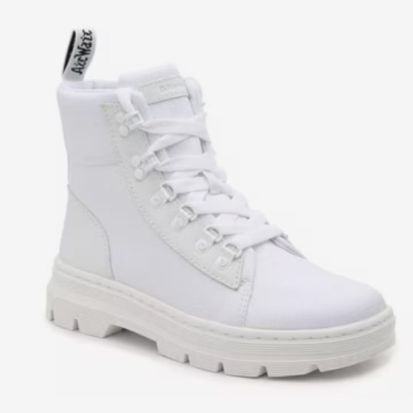 Dr. Martens Shoes - Dr Martens White Combs Platform Boot